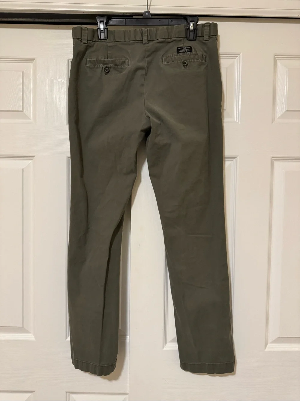 Banana Republic Men's Olive Green Straight Chino Pants
